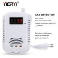 YAGO Home Standalone Plug-In Flammable Gas Detector LPG LNG Coal Natural Gas Leak Alarm Sensor Voice Warning Alarm Sensor. 