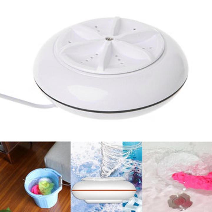 2 in 1 Portable Mini Washing Machine Ultrasonic Washer with USB Cable Convenient for Travel Business Trip