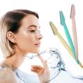 Women Face & Eyebrow Razor, Reusable & Biodegradable Quick & Easy Facial Hair Removal at Home Neck, Face, Upper Lips as well as Unnecessary Hairs Elsewhere Shaping Trimmer Shaper Shaver Tool, Painless Facial  (Pack of 3). 