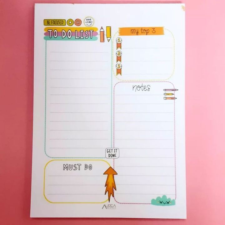 To do List Tear Off Pad - A5 Size Tear off Pad