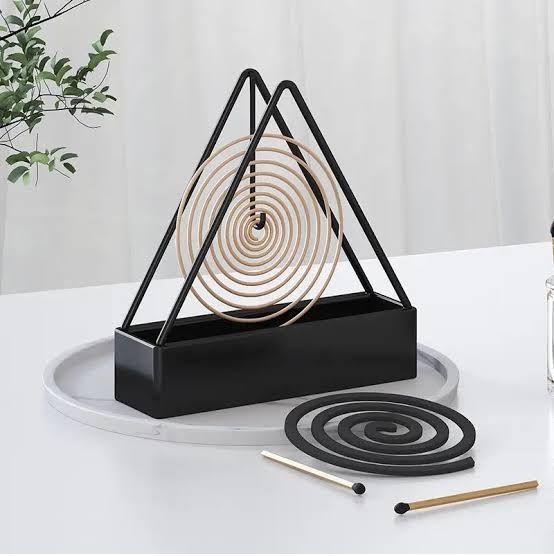 Pack of 03 - New Mosquito Coil Stand Triangle Metal stand Rack Hook for ...