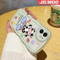 JIUMOO For Huawei Mate 30 Pro Case Cartoon Rainbow Cow Colorful Lovely Cream Wave Border Soft Clear Shockproof Phone Cases Creative Camera Transparent Casing Simple Gentle Protective Cover. 