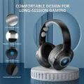 PHOINIKAS Q9 Professional Wireless Bluetooth Gaming Headset, Gaming Headphone, for PS4/PS5/PC/Xbox One/ Nintendo Switch, 7.1 Stereo, with Mobile Phone Bluetooth Function, Detachable Noise Cancelling Microphone, 40H Playtime, Blue LED Light. 
