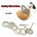 12Pcs Durable 22mm Diameter Diamond Cutting Disc 3mm Aperture with Mandrel Cutting Blade Set Mini Circular Saw Blade Metal Cutting. 