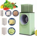 3-in-1 Manual Drum Vegetable Cutter & Slicer – Multifunctional Rotatory Cheese Grater, Shredder, Peeler ,salad maker & Chopper for Vegetables, Fruits, Nuts – Handheld Tabletop Kitchen Gadget (Kaddu Kash Machine)". 