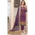 Unstitched lawn 3 piece suit Fatima collection by latif Arts. 