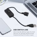 USB A Male to Female Extension Cable with Switch On / Off. 
