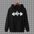 Brown dumbell pullover warm fleece kangroo hoodie for men and boys. 