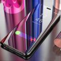 Samsung Galaxy - Hd Mirror Clear View Flip Cover Case - Black S.8 plus. 
