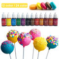 12/24Pcs 10ml Food Coloring Set Tasteless Highly Concentrated Multipurpose Vibrant Rainbow Color Liquid Food Dye for Baking Cooking Decorating. 