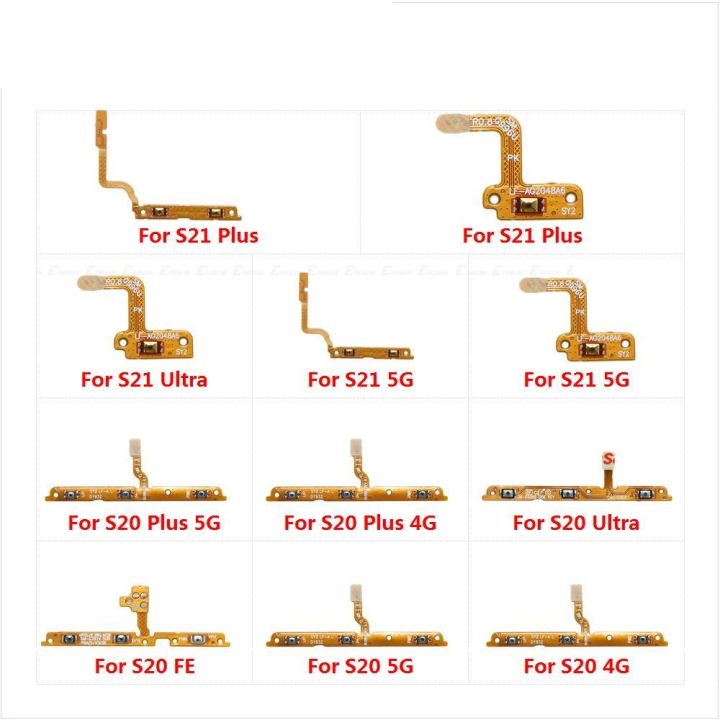 Switch Power ON OFF Button Flex Cable Parts For Samsung Galaxy S20 FE S21 Ultra Plus 4G 5G Mute Silence Volume Key Part