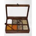 Spice Container Masala Box Masala Rack with wooden spoon Dry Fruit Rack Storage Rack 8 In 1 solid wooden rack Spice Box Dry Fruit Box spice rack tray, Drawer Organizer for Kitchen Cabinets, Medicine storage, Medicine Daily. 