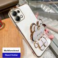 Rack case lus protection 3 A1 P3C 12CRedmi113Pro Xiaomi Redmi Note13Note 13 Pro 4G 5G 13C A set on the vanity mirror plated phone holder. 