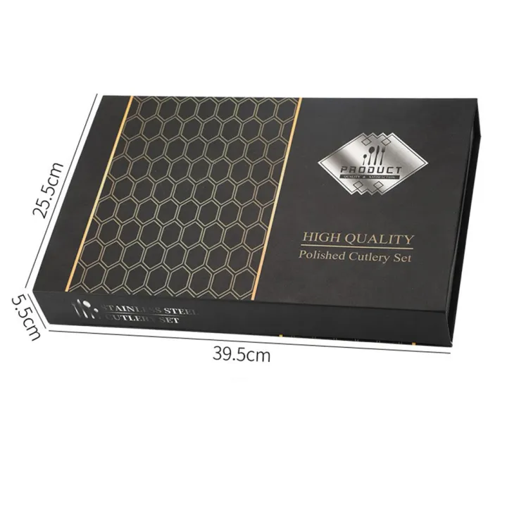 24pcs%20Gold%20&%20Black%20Gold%20Dinnerware%20Set%20Western%20304%20Stainless%20Steel%20Tableware%20Set%20Knife%20Fork%20Spoon%20Luxury%20Flatware%20Kitchen%20Set%20%20Dishwasher%20Safe%20-%20Image%207