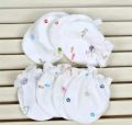 Pack Of 3 Pairs - Soft Cotton Baby Mittens For Newborn Baby Gloves Baby Infant. 