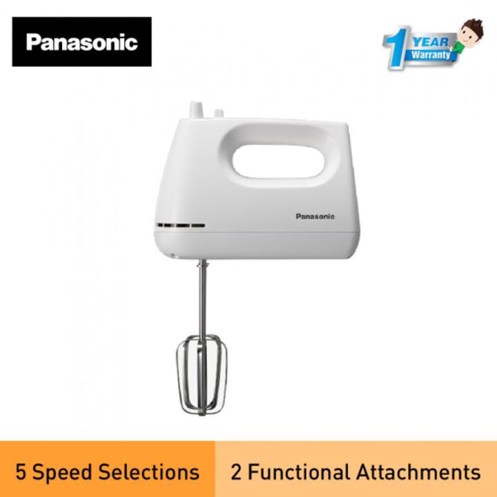 Panasonic Hand Mixer - MK-GH3WTZ, Hand mixer 5 Speed selection, with egg beater and dough hook (Model MKGH3)