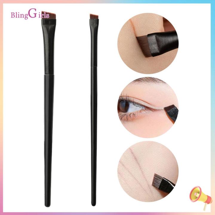 Eye Makeup Brush Ergonomic Small Angled Eyebrow Liner Brush Cosmetic Tool