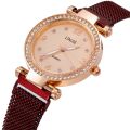 Faceins Women's Watches Magnetic Milan Band Bracelet Watch Female Quartz Watch Strap Temperament College Watches. 