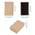 24PCS Kraft Paper Gift Box Small Kraft Paper Jewelry Box Handmade Cardboard Packing Gift Box Wedding Decorations. 