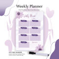 Weekly Planner A4 Size Laminated With Board Marker And Duster Weekly Task. 