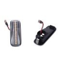 Car LED Side Marker Turn Signal Light Yellow Running Light Position Lamp Accessories for Honda Civic 1995-2000 Transparent. 
