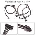 35/45/65CM Mini 4 Pin to SATA Power Supply Cable For Lenovo SATA SSD HDD Cable. 