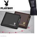 COD Playboy VIP Business High Quality Leather Men's Wallets Card Wallet. 