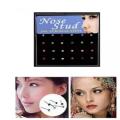PACK OF 24 NOSE PIN FOR WOMEN - MULTICOLORS. 