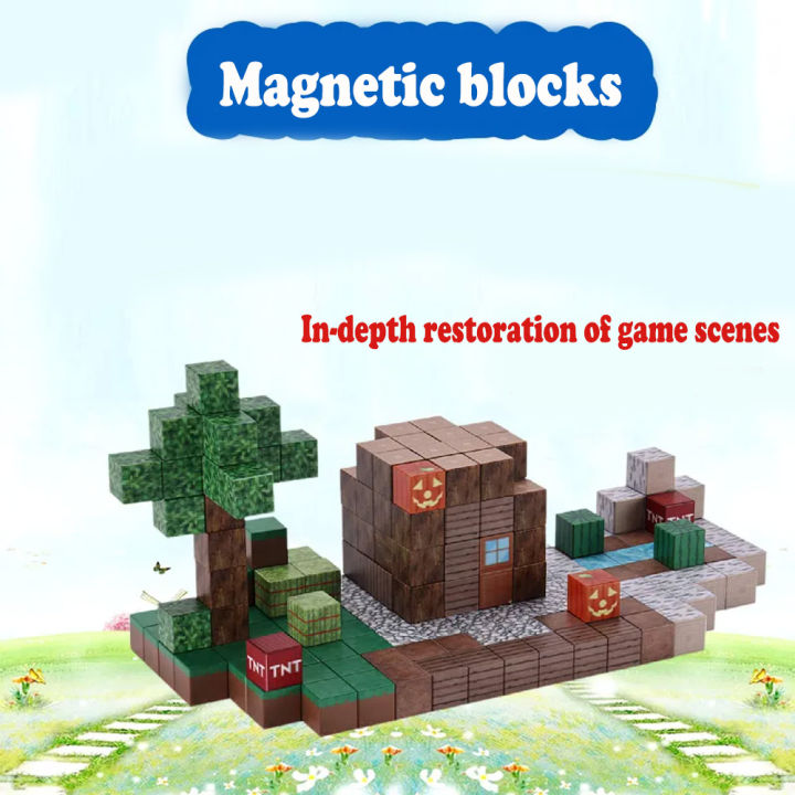 Minecraft%20Magnetic%20Block%20Puzzle%20Magnetic%20Block%20Building%20Magnetic%20Toy%20Building%20Mini%20World%20Magnetic%20Building%20Blocks%20-%20Image%203