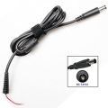 Laptop Charger Cable - 3 Pin DC Jack Connector with 7.4x5.0mm Plug - 1.2M DC Power Adapter Cable Cord - Compatible with Dell Laptops - Sleek Black Design. 