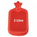 Hot Water Bottle Bag 2 Litre for Back Pain & Period Cramps Relief - High Quality Rubber Heat Pack for Joint Pain. 