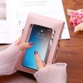 ♥ New Mobile Phone Bag Female Simple And Versatile Transparent Touch Screen Messenger Bag Cute Net Red Shoulder Bag Coin Purse. 