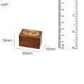 Simulation 1/12 Scale Miniature Wooden Jewelry Box Model for Home Ornaments. 