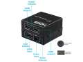 New Ultra HD 4K 2 Port HDMI Splitter 1x2  1080P 3D Hub 1 In 2 Out. 