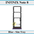 Infinix Note 8 SIM Tray Sim Jacket Sim Slot Sim Door For Infinix Note 8 - Blue. 
