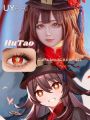 【HOT】 UYAAI 1Pair Colored Contacts Lenses Hutao Cosplay Lens Chainsawman Contact Pupils Anime Cosmestic Contact Lenses Free Shipping. 