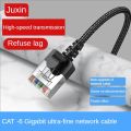 Nylon CAT6a Ethernet Patch Cable Ultra Thin 0.16 inch, High Speed Cat 6 RJ45 Ethernet Cable Slim Flexible and Light, for PC, Mac. 