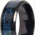 Blue Dragon Tungtsen Ring, Tungsten Metal Ring, Stunning Mens Ring, Tungsten Band.. 
