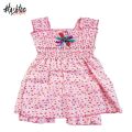 Hashtag outfit Cotton Frock For kids and Baby Girls - Floral printed baby frocks with matching shorts- Summer cotton frocks for girl. 