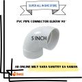 PVC Pipe Conector Elbow 2 inch | Elbow 3 inch | Elbow 4 inch | Elbow 5 inch | Elbow 6 inch | PVC Pipe Connector Elbow 2", 3", 4", 5", 6" | High-Quality PVC Elbow Fittings for Plumbing, Water, Gas, and Fluid Systems. 