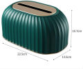 Scandinavian Spring Lift Tissue Box Dispenser – Large Capacity Napkin & Paper Holder for Home & Office Organization KS. 