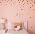 Pack of 100 Dot Circles Polka Dots Circle Wall Stickers For kids Bedroom Decor wall star white black red yellow ( 3cm Each). 