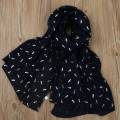 Women Gold Foil Dragonfly Print Women's Shawl Pashmina Stole Scarf Scarves. 