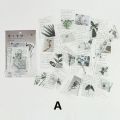 Panda Online 40Pcs/Pack Letter of Time Poetry Series Washi Paper Stickers Journal DIY Scrapbooking Stationery. 