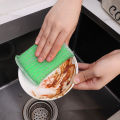 4Pcs/Set Dishwashing Sponge Thickened Double Side Dishwashing Sponge Wipes Reusable Cleaning Cloths Dishcloth Brush Kitchen Rags. 