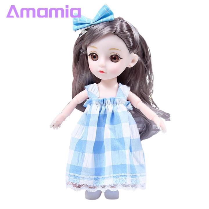 Amamia BJD Doll 13 Joints Movable Rich Facial Details BJD Dolls with Clothes Play House Toy