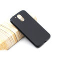 Plain Black - Motorola Moto G4 Plus Back Cover Soft Case For Moto G4 Plus. 