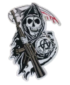 Sons of Anarchy Large Biker Jacket Back Sew On Patch for sport jacket bike back patch. 