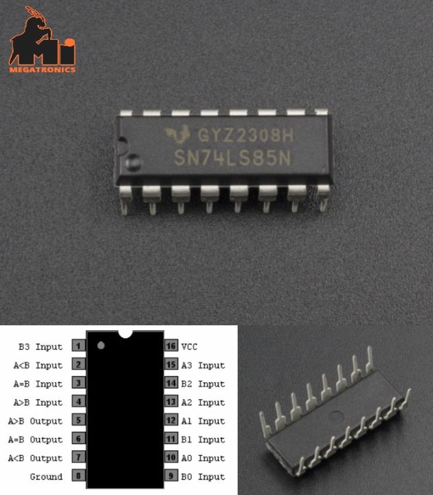 74LS85 DIP16 Through 4Bit Magnitude Comparator digital logic gates 4 ...