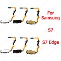 Fingerprint Sensor Return Key Flex Cable For Samsung Galaxy S7 S7 Edge New Finger Print Scanner Home Button Replacement. 